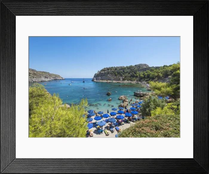 Framed Print : Anthony Quinn Bay, Faliraki, Rhodes, Greece