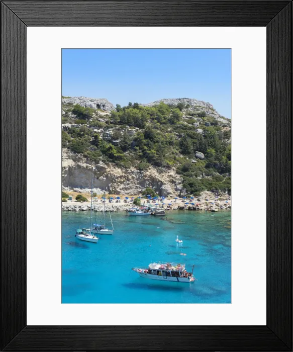 Framed Print : Anthony Quinn Bay, Faliraki, Rhodes, Greece Framed Print : Anthony Quinn Bay, Faliraki, Rhodes, Greece