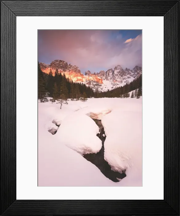 Framed Print : Sunset on the Pale di San Martino, Val Venegia, Trento province, Trentino Alto Adige Framed Print : Sunset on the Pale di San Martino, Val Venegia, Trento province, Trentino Alto Adige