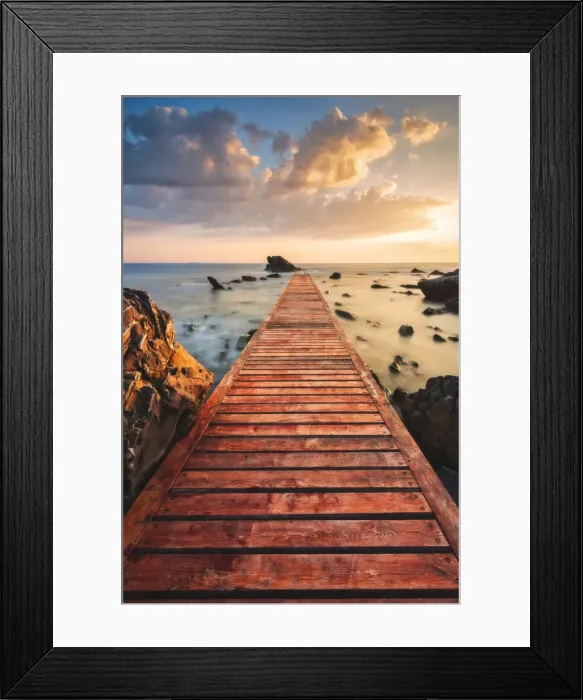 Framed Print : The jetty of Antignano di Livorno at sunset, Livorno province, Tuscany, Italy Framed Print : The jetty of Antignano di Livorno at sunset, Livorno province, Tuscany, Italy