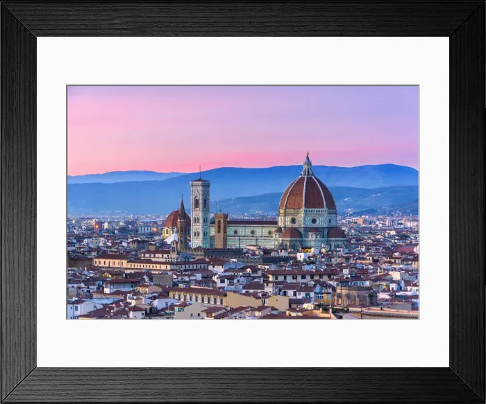 Framed Print : City of Florence seen from Michelangelos square at sunset, Tuscany, Italy, Europe Framed Print : City of Florence seen from Michelangelos square at sunset, Tuscany, Italy, Europe