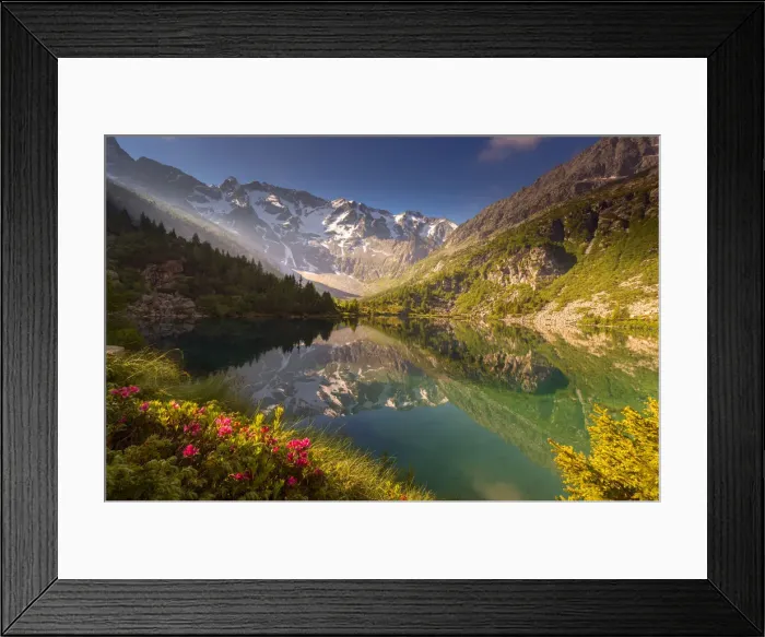 Framed Print : Aviolo lake in Adamello park, province of Brescia, Italy Framed Print : Aviolo lake in Adamello park, province of Brescia, Italy