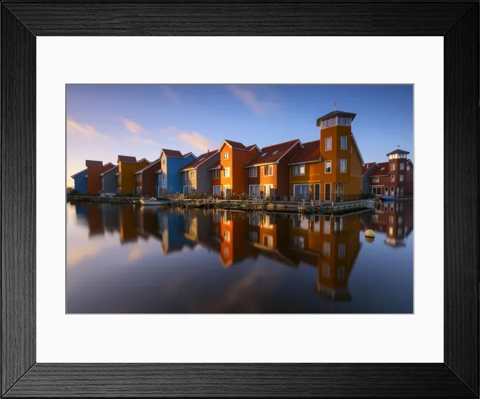 Framed Print : Groningen, province of Groningen, Nederlands