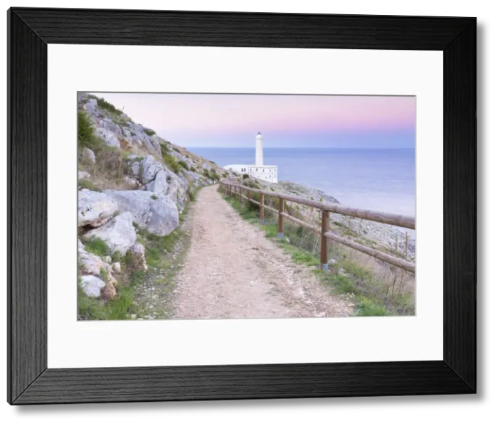 Framed Print : View of the Punta Palascia lighthouse, near Otranto. Province of Lecce, Salento, Apulia Framed Print : View of the Punta Palascia lighthouse, near Otranto. Province of Lecce, Salento, Apulia