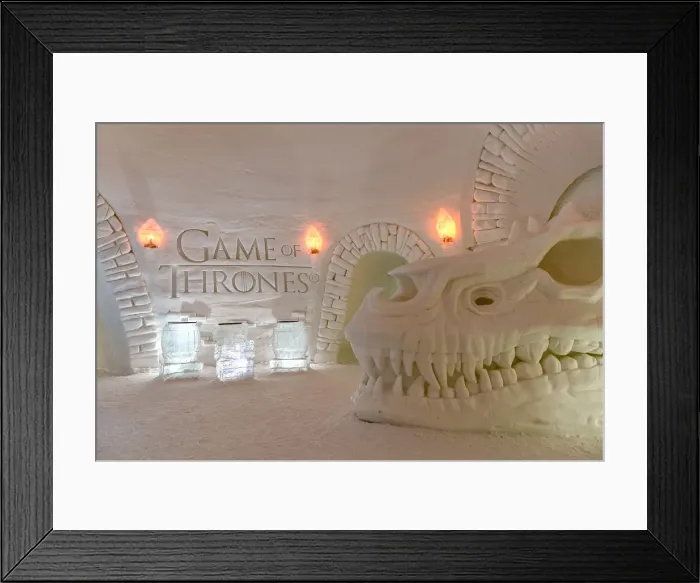 Framed Print : Ice Hotel Games of Thrones themed, (Snow Village Lapland Hotel), Muonio close to Framed Print : Ice Hotel Games of Thrones themed, (Snow Village Lapland Hotel), Muonio close to