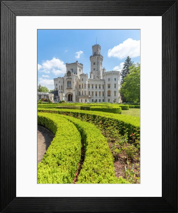 Framed Print : Hlubokaa castle and gardens, Hlubokaa Nad Vltavou, South Bohemia, Czech Republic Framed Print : Hlubokaa castle and gardens, Hlubokaa Nad Vltavou, South Bohemia, Czech Republic