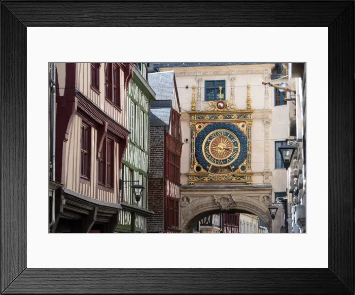 Framed Print : Rouen clock, Normandy, France Framed Print : Rouen clock, Normandy, France