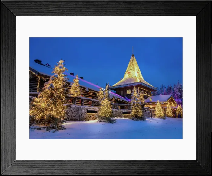 Framed Print : Santa Claus village, Rovaniemi, Lapland, Finland Framed Print : Santa Claus village, Rovaniemi, Lapland, Finland