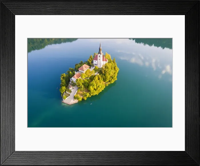 Framed Print : Bled Island and Lake Bled. Bled, Upper Carniolan region, Slovenia Framed Print : Bled Island and Lake Bled. Bled, Upper Carniolan region, Slovenia