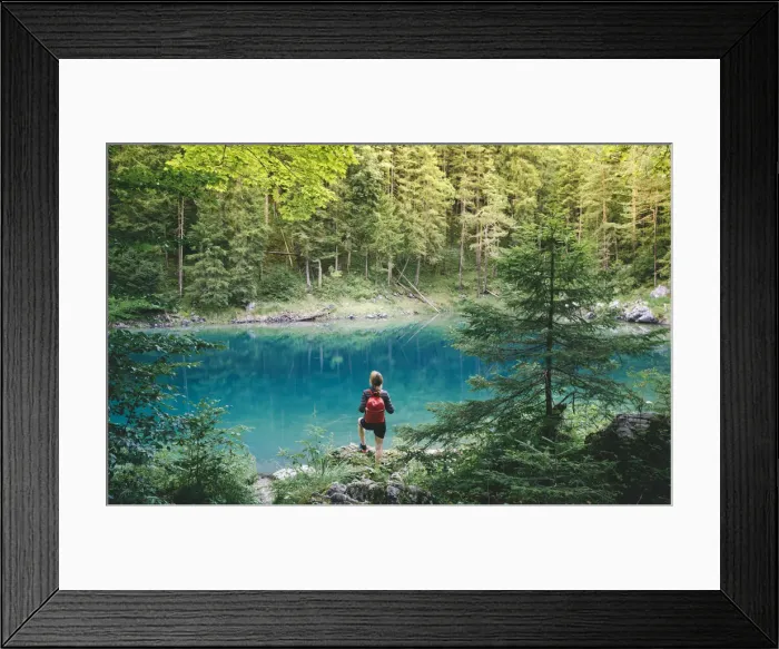 Framed Print : A girl on the shore of Eibsee, Garmisch Partenkirchen, Bayern Alps, Germany (MR) Framed Print : A girl on the shore of Eibsee, Garmisch Partenkirchen, Bayern Alps, Germany (MR)