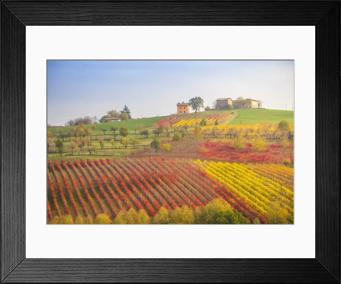 Framed Print : The countryside near Castelvetro, Modena Province, Emilia Romagna, Italy Framed Print : The countryside near Castelvetro, Modena Province, Emilia Romagna, Italy