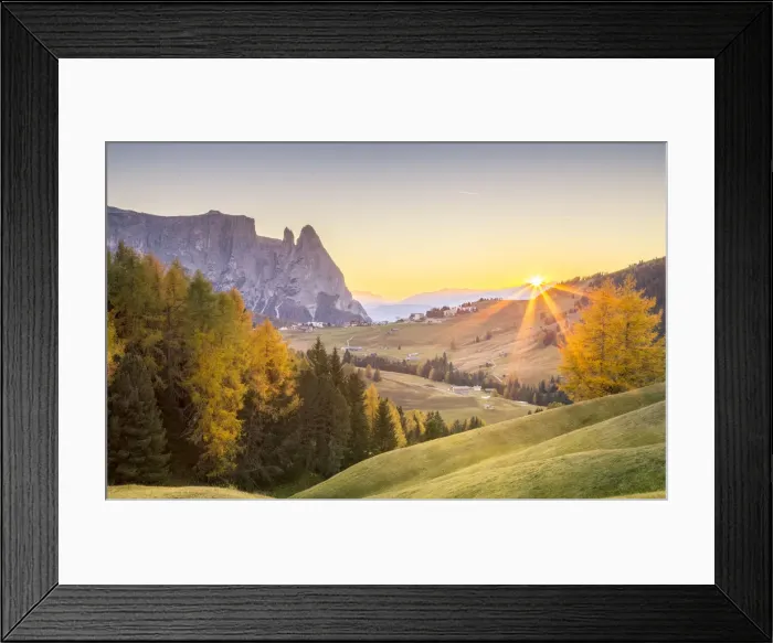 Framed Print : Alpe di Siusi, South Tyrol, Italy Framed Print : Alpe di Siusi, South Tyrol, Italy