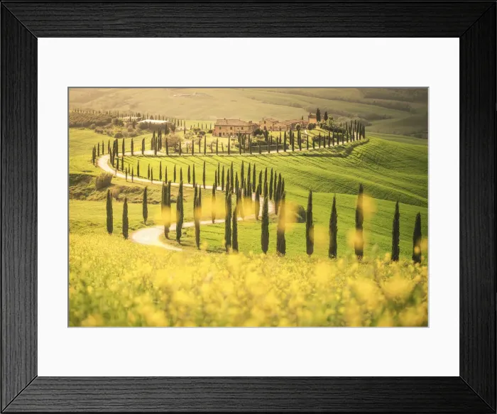 Framed Print : Podere Baccoleno, Asciano, Crete senesi, Tuscany, Italy Framed Print : Podere Baccoleno, Asciano, Crete senesi, Tuscany, Italy