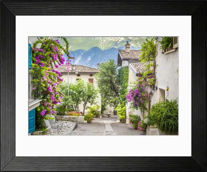 Framed Print : Limone sul Garda, Garda Lake, Brescia Province, Lombardy, Italy Framed Print : Limone sul Garda, Garda Lake, Brescia Province, Lombardy, Italy
