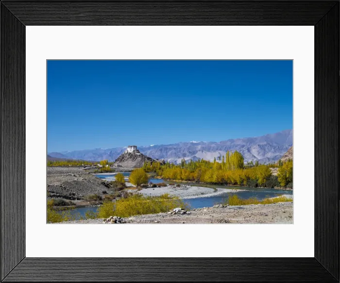 Framed Print : Stakna Monastery, Leh, Ladakh, North India. View from opposite bank of Indus river Framed Print : Stakna Monastery, Leh, Ladakh, North India. View from opposite bank of Indus river