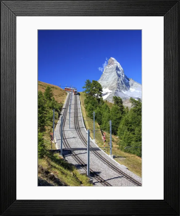 Framed Print : The Gornergrat Bahn train, Zermatt, Valais Switzerland Framed Print : The Gornergrat Bahn train, Zermatt, Valais Switzerland