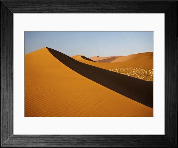 Framed Print : Because it is near the road, the dune 45 is often photographed, particularly early Framed Print : Because it is near the road, the dune 45 is often photographed, particularly early