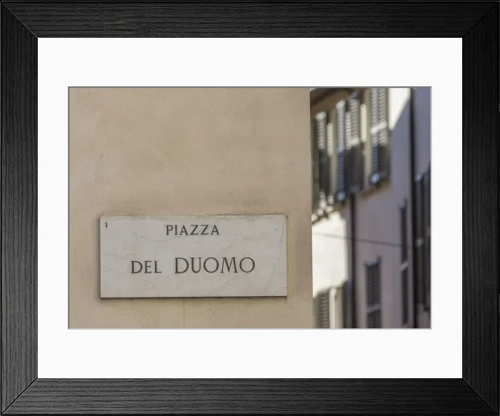 Framed Print : The marble plaque of Piazza Del Duomo Milan Lombardy Italy Europe Framed Print : The marble plaque of Piazza Del Duomo Milan Lombardy Italy Europe