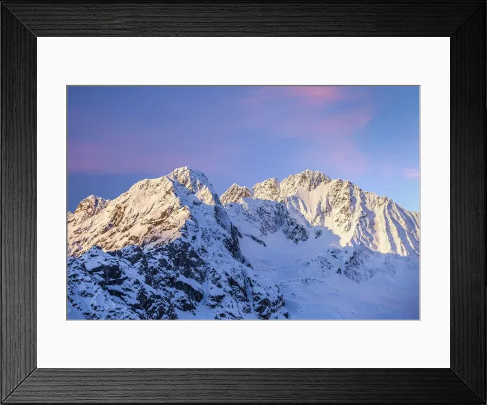 Framed Print : The sun is rising on the north wall of the Disgrazia Mountain and on Ventina Peak Framed Print : The sun is rising on the north wall of the Disgrazia Mountain and on Ventina Peak