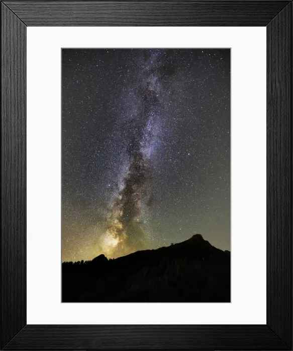 Framed Print : Milky way from the mountains of Imst, Tyrol, Austria Framed Print : Milky way from the mountains of Imst, Tyrol, Austria