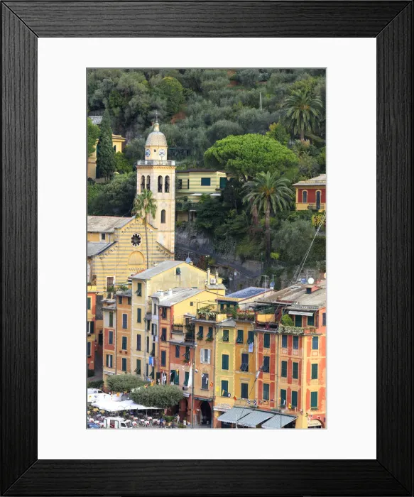 Framed Print : Church of San Martino, Portofino, province of Genoa, Liguria, Italy Framed Print : Church of San Martino, Portofino, province of Genoa, Liguria, Italy