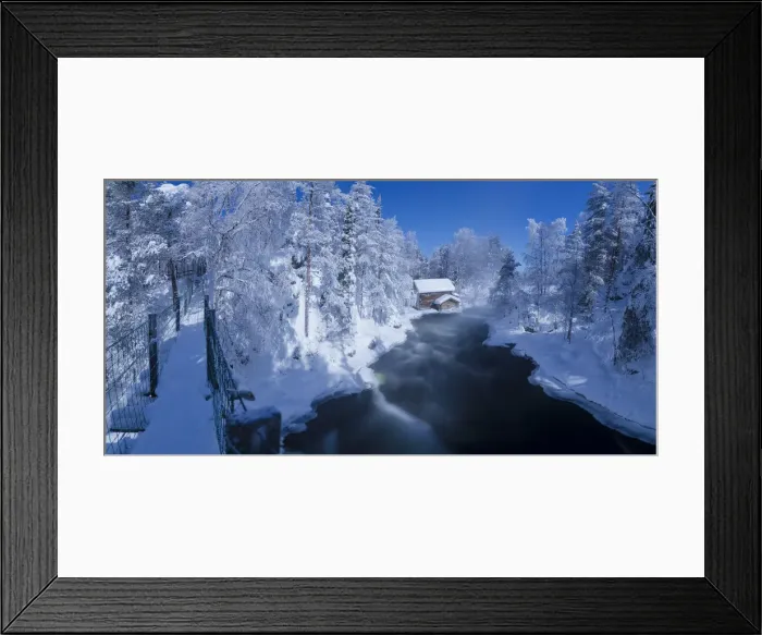 Framed Print : Panoramic of Myllykoski rapids and old mill Juuma, Oulanka National Park, Kuusamo Framed Print : Panoramic of Myllykoski rapids and old mill Juuma, Oulanka National Park, Kuusamo