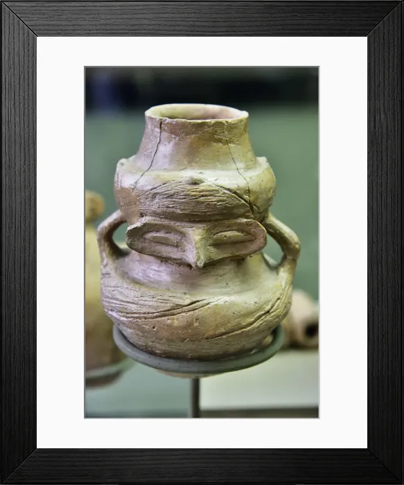 Framed Print : Anthropomorphous vessel, clay. Archaeological Museum of Veliko Tarnovo, Bulgaria Framed Print : Anthropomorphous vessel, clay. Archaeological Museum of Veliko Tarnovo, Bulgaria