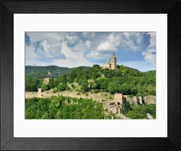 Framed Print : Tsarevets fortress and the Ascension Cathedral on the top of the hill. Veliko Tarnovo Framed Print : Tsarevets fortress and the Ascension Cathedral on the top of the hill. Veliko Tarnovo