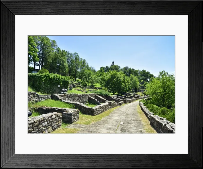 Framed Print : Tsarevets fortress with the remains of medieval houses and the Ascension Cathedral Framed Print : Tsarevets fortress with the remains of medieval houses and the Ascension Cathedral