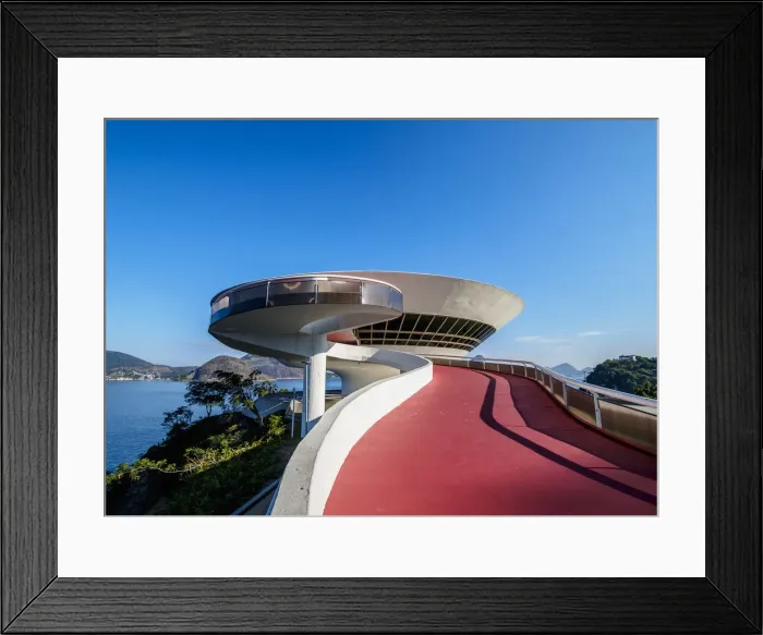 Framed Print : Niteroi Contemporary Art Museum MAC, Niteroi, State of Rio de Janeiro, Brazil Framed Print : Niteroi Contemporary Art Museum MAC, Niteroi, State of Rio de Janeiro, Brazil