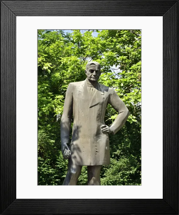 Framed Print : Statue of Nikola Piccolo (1792-1865), Bulgarian scientist and philosopher, he had