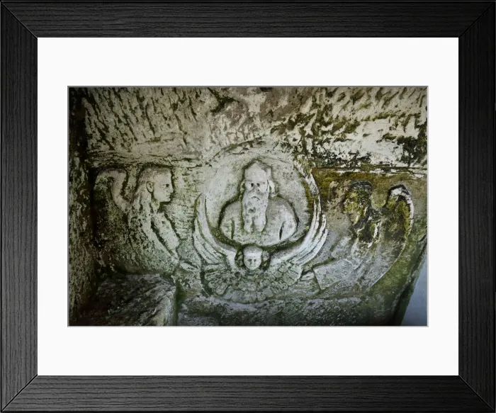 Framed Print : The rock-hewn Basarbovo Monastery (Monastery of Saint Dimitar Basarbowski) is a Framed Print : The rock-hewn Basarbovo Monastery (Monastery of Saint Dimitar Basarbowski) is a