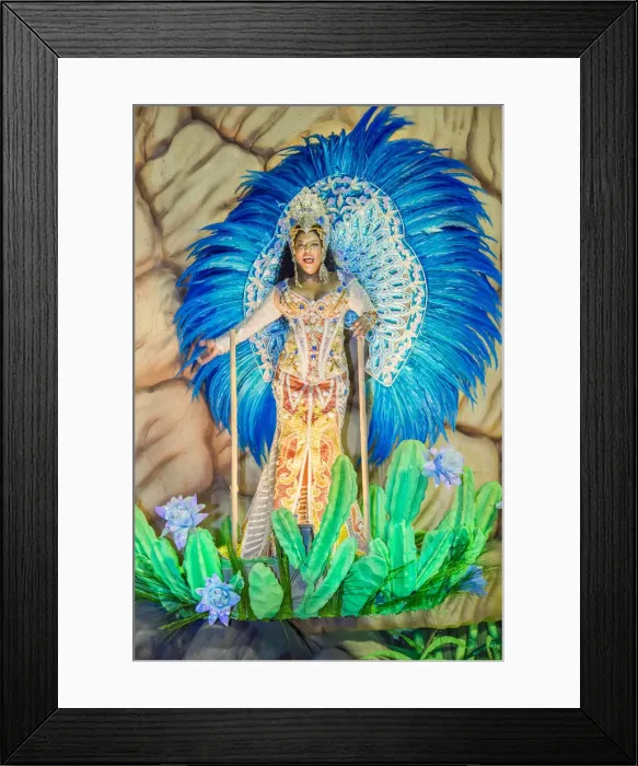Framed Print : Brazil, Rio de Janeiro, Carnival 2018, samba school parading in the Sambadrome stadium Framed Print : Brazil, Rio de Janeiro, Carnival 2018, samba school parading in the Sambadrome stadium