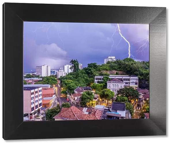 Thunderstorm over Niteroi, State of Rio de Janeiro, Brazil