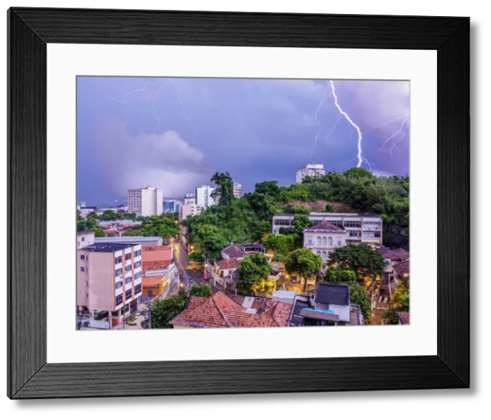 Framed Print : Thunderstorm over Niteroi, State of Rio de Janeiro, Brazil Framed Print : Thunderstorm over Niteroi, State of Rio de Janeiro, Brazil