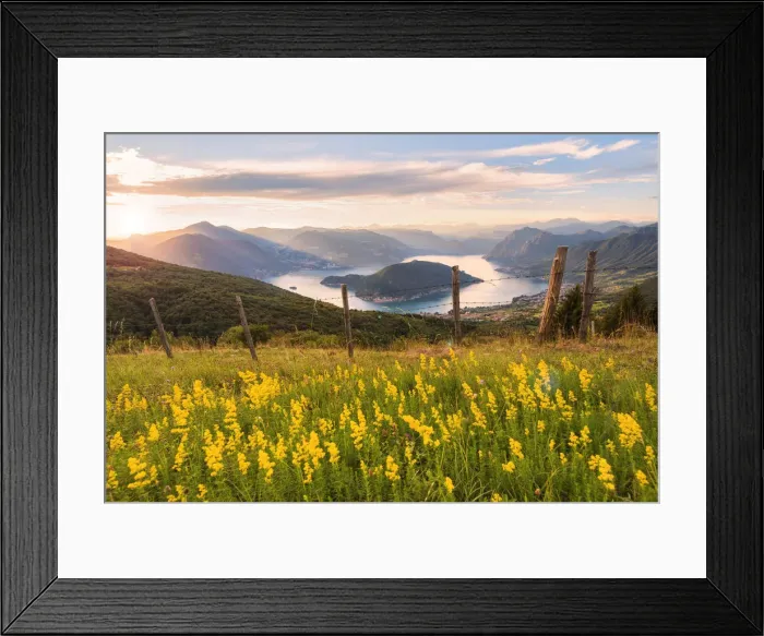Framed Print : Sunset Over Iseo lake and Montisola, Brescia province in Lombardy district, Italy, Europe Framed Print : Sunset Over Iseo lake and Montisola, Brescia province in Lombardy district, Italy, Europe