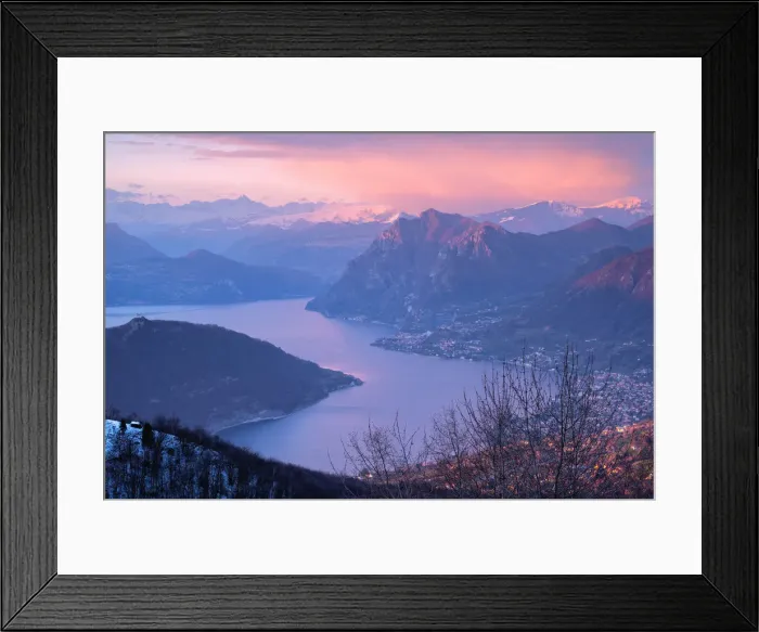 Framed Print : Iseo lake and Orobie Alps, Brescia province, Lombardy district, Italy Framed Print : Iseo lake and Orobie Alps, Brescia province, Lombardy district, Italy