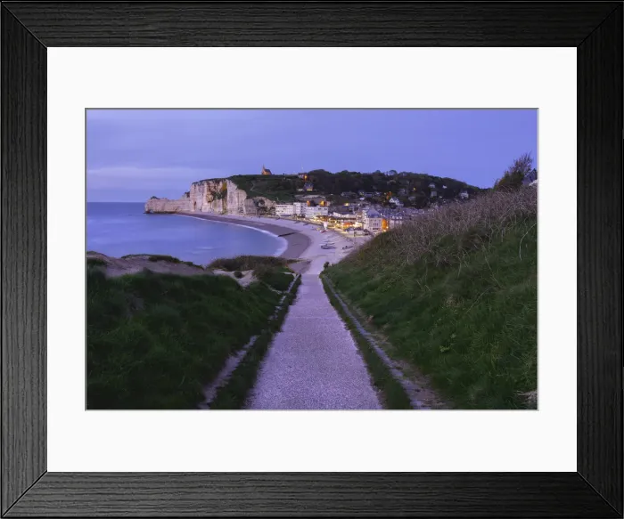 Framed Print : The village of Etretat, Normandy, France Framed Print : The village of Etretat, Normandy, France
