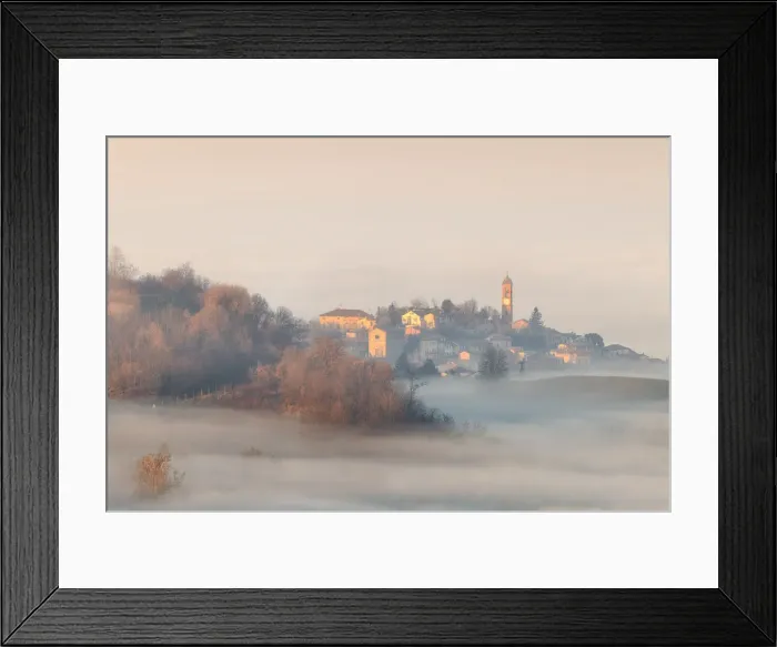 Framed Print : Tortona hills, Alessandria province, Piedmont, Italy