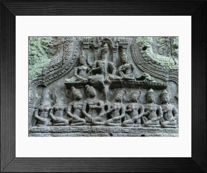Framed Print : Asia, Cambodia, Siem Reap, UNESCO World Heritage, Angkor, Ta Prohm