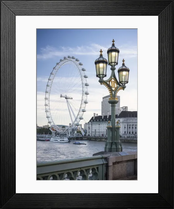 Framed Print : London Eye, Westminster, London, UK Framed Print : London Eye, Westminster, London, UK