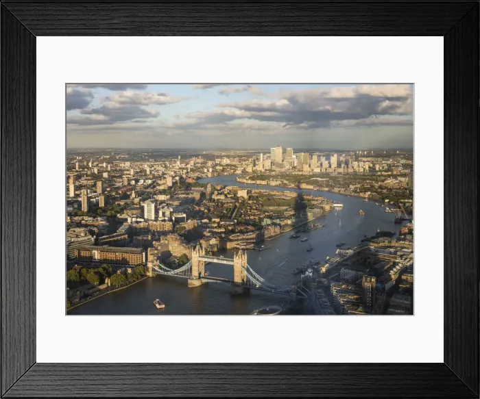 Framed Print : The View from The Shard, London, England Framed Print : The View from The Shard, London, England