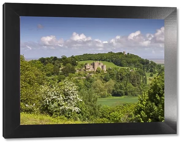 Dunster Castle and Conygar Tower, Exmoor National Park, Somerset, England