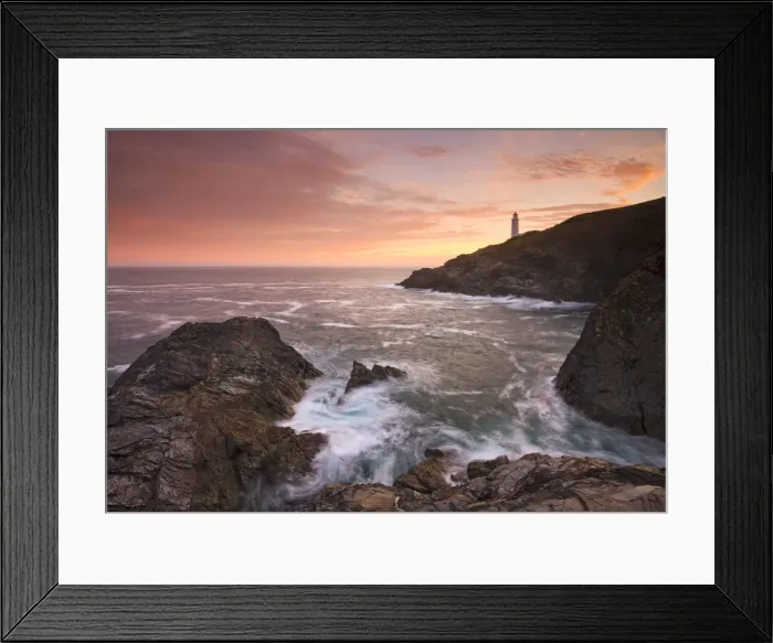 Framed Print : Sunrise at Trevose Head on the North Cornish coast, Cornwall, England. Spring (May) 2009 Framed Print : Sunrise at Trevose Head on the North Cornish coast, Cornwall, England. Spring (May) 2009