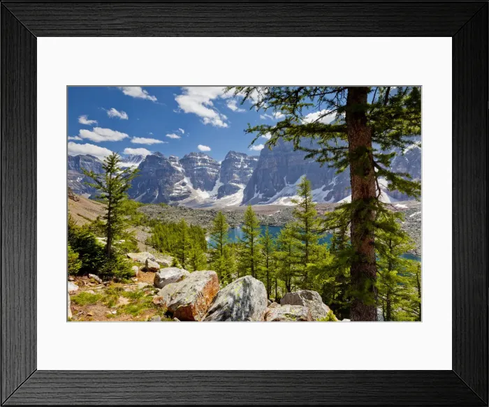 Framed Print : Eiffel Lake & Valley of the Ten Peaks, Banff National Park, Alberta, Canada
