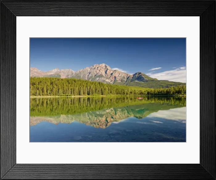 Framed Print : Pyramid Mountain Reflecting in Patricia Lake, Jasper National Park, Alberta, Canada Framed Print : Pyramid Mountain Reflecting in Patricia Lake, Jasper National Park, Alberta, Canada