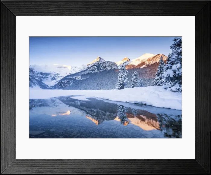 Framed Print : Lake Louise Winter Reflections, Banff National Park, Alberta, Canada Framed Print : Lake Louise Winter Reflections, Banff National Park, Alberta, Canada
