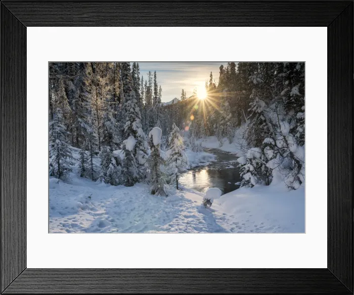 Framed Print : Emerald River in Winter, Yoho National Park, British Columbia, Canada Framed Print : Emerald River in Winter, Yoho National Park, British Columbia, Canada