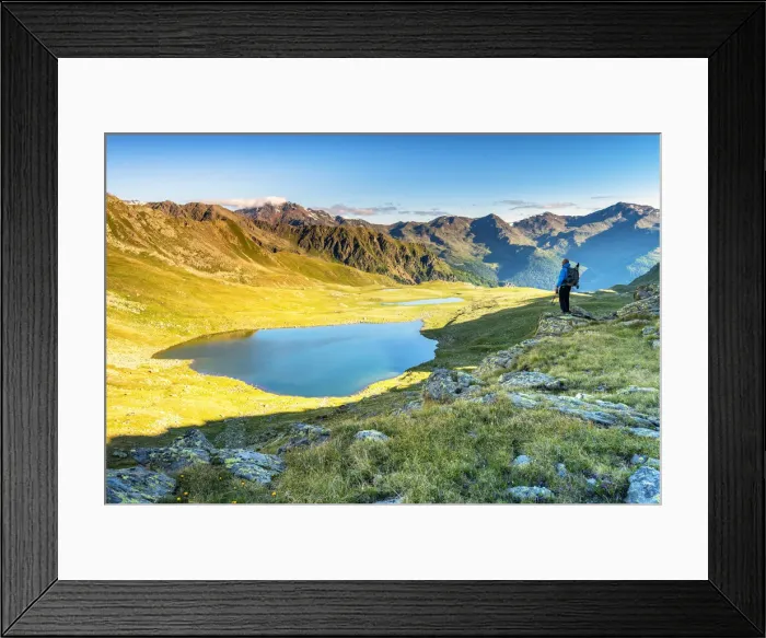 Framed Print : Lake Trenta at sunrise Europe, Italy, Trentino, Non valley, Bresimo Framed Print : Lake Trenta at sunrise Europe, Italy, Trentino, Non valley, Bresimo