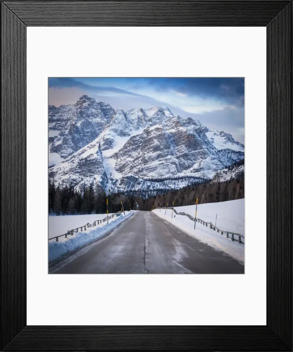 Framed Print : Road to Mount Sorapiss Europe, Italy, Veneto, Belluno district, Cortina, Misurina Framed Print : Road to Mount Sorapiss Europe, Italy, Veneto, Belluno district, Cortina, Misurina